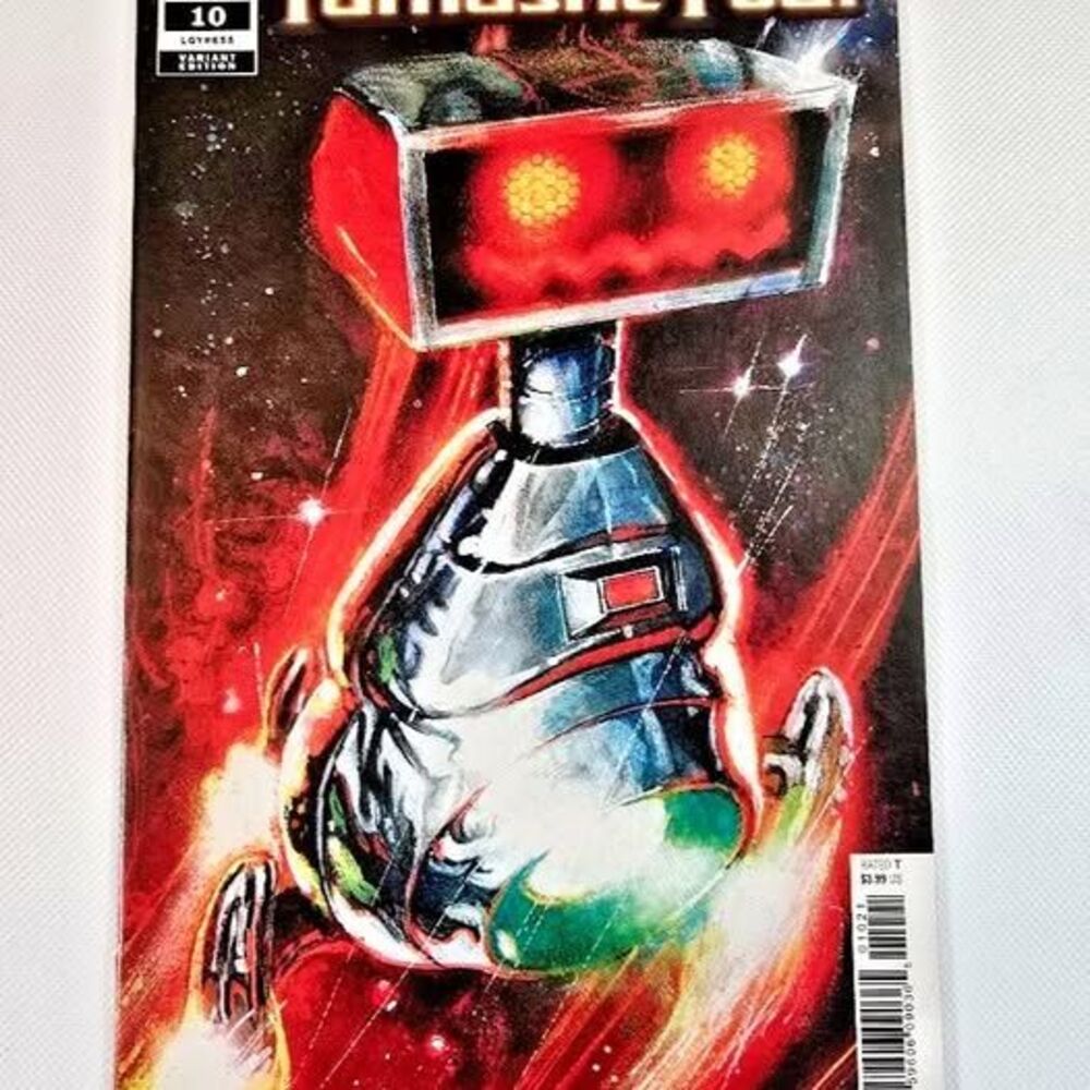 Marvel Fantastic Four #10 1 of 25 H.E.R.B.I.E.  Bill Sienkiewicz 2019 Mylar